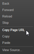 Copy Page URL link